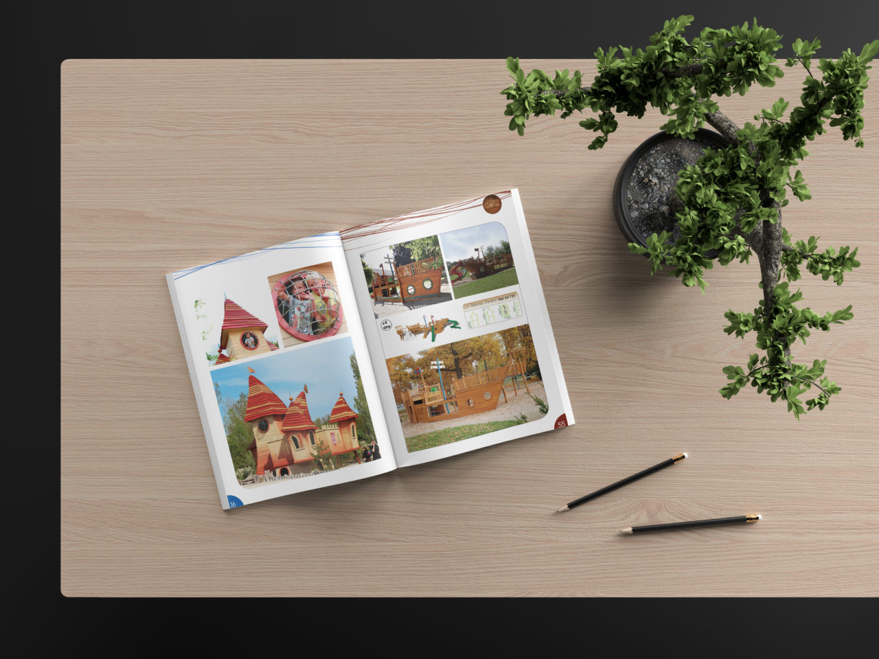 Modern Catalog Magazine Mockup by Anthony Boyd Graphics