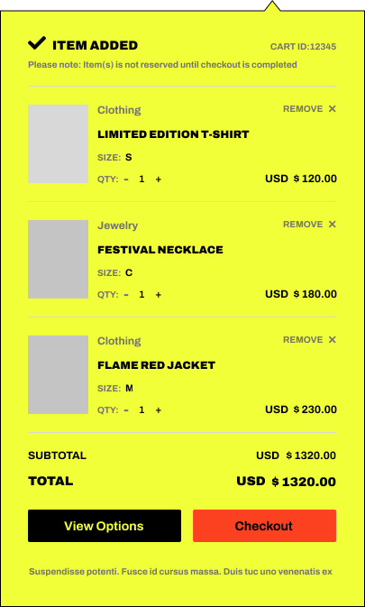 Cart Preview Popup copie