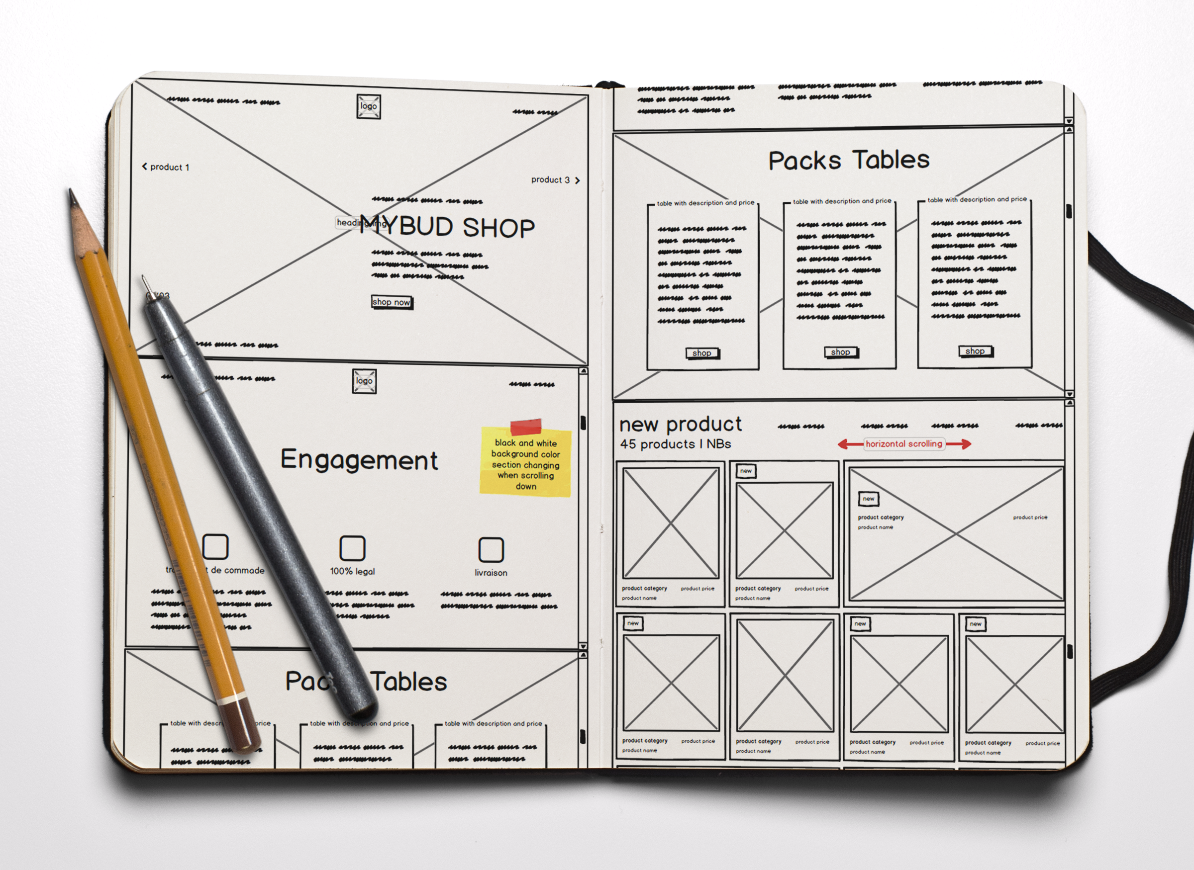 Sketchbook MockUp PSD